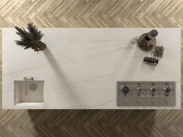 Керамогранит BOOKMATCH MONTBLANC WHITE A SOFT MATT. 160x320x0.6 от Ascale (Испания)