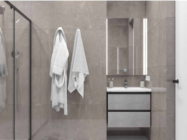 Керамогранит Stone Micado Grey серый Полированный 60 60x60 от Ceradim (Индия)