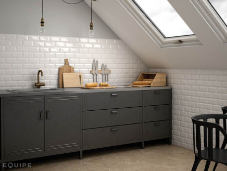 Настенная плитка METRO Patchwork B&W 7.5x15 от Equipe Ceramicas (Испания)