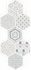 Декор AT.HEX.ALPHA MIX-AZUL матовый 25.8x29 от Pamesa (Испания)