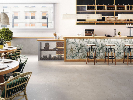 Керамогранит HELSINKI 1841 BIANCO DECOR GARDEN (HLSBD) 100x100 от Porcelanite Dos (Испания)
