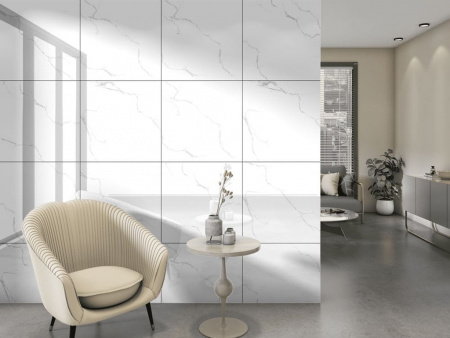 Керамогранит Sisam White Glossy 60x60 от Velsaa (Индия)
