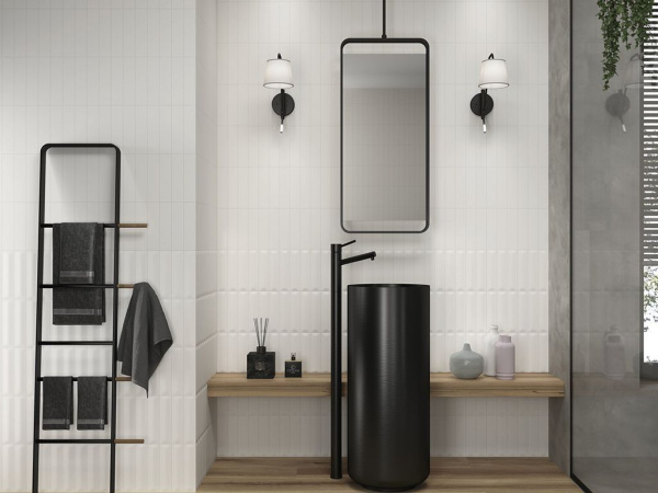 Настенная плитка Three-D Grey 5x20 от APE Ceramica (Испания)