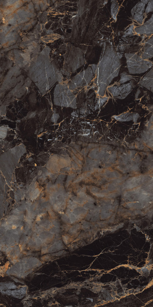 Керамогранит RIO Black Glossy Golden Line 60x120 от Infiniti (Индия)