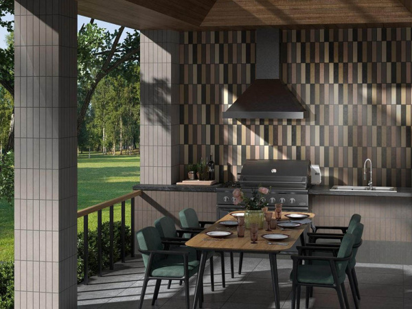 Настенная плитка Амстердам коричневый темный матовый (26306) 6x28.5x10 от Kerama Marazzi (Россия)