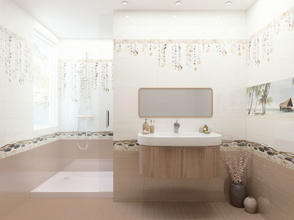 Панно Ailand из 2 плиток (PWA11ALD1) 40x60x0.75 от Alma Ceramica (Россия)