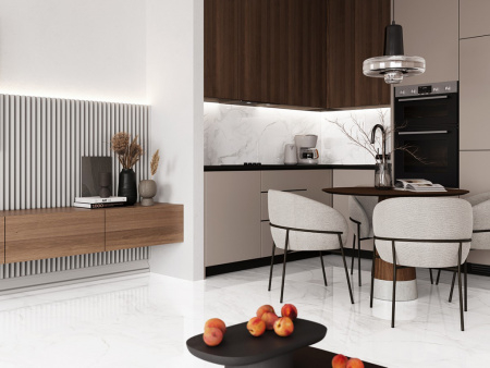 Керамогранит Calacatta Faro Grey белый Полированный 60 60x60 от Ceradim (Индия)