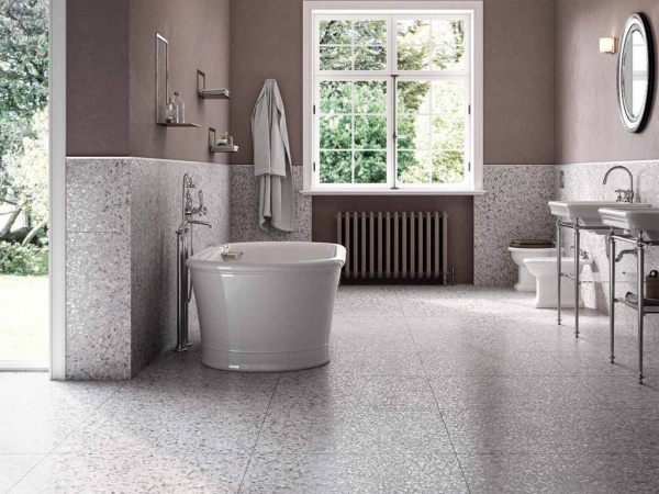 Керамогранит TERRAZZO WHITE (11570041) 75.5x75.5 от Casalgrande Padana (Италия)