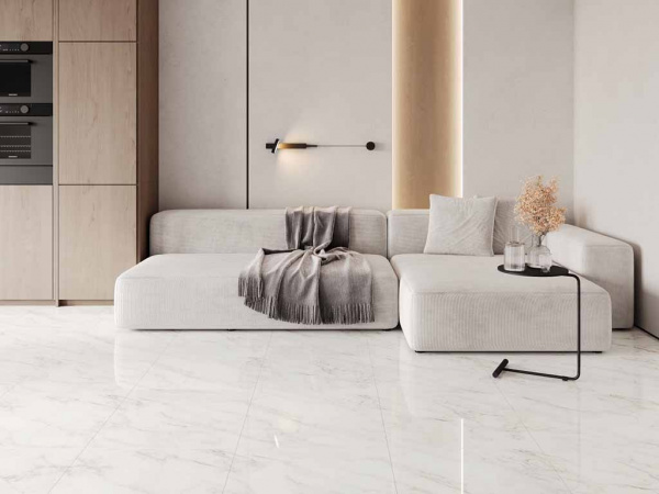 Керамогранит Carrara Immense белый Полированный 60 60x60 от Ceradim (Индия)
