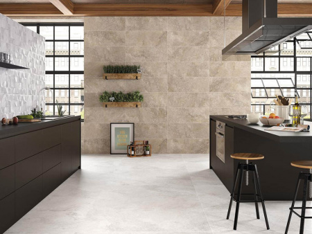 Настенная плитка Rockstone Beige Matt Rect 33.3x90 от STN Ceramica (Stylnul) (Испания)
