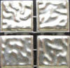 Мозаика Gold 20.FOBS формованное белое гофрированное 2x2 от Irida (Китай)
