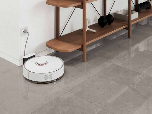 Керамогранит Stone Micado Grey серый Полированный 60 60x60 от Ceradim (Индия)