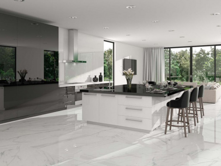 Керамогранит VARENNA CARRARA PUL. (6mm) (полированная) 120x260 от TAU Ceramica (Испания)
