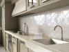 Настенная плитка RENAISSANCE ARABESCO BISELADO SILVER SANDS (ADST8003) 15x15 от ADEX (Испания)