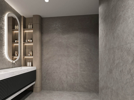 Керамогранит GRANITE Limestone White Structura (NTT99618M) 60x120 от NT Ceramic (Индия)