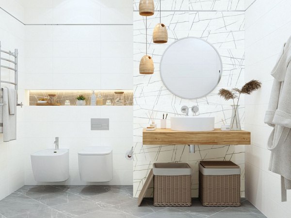 Настенная плитка Chicago Lay White WT11CHL00 20x60 от New Trend (Россия)