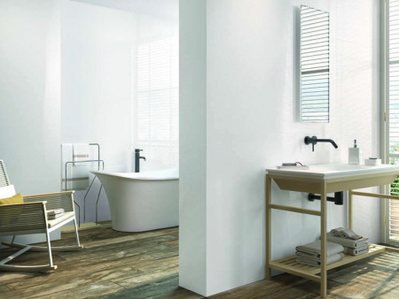 Настенная плитка 8202 Blanco Mate Relieve Dynamic 33.3x80 от Porcelanite Dos (Испания)