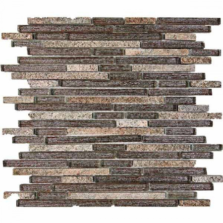 Мозаика PIX 726 из мрамора и стекла (10x48/98/148) 28.6x30 от Pixmosaic (Китай)