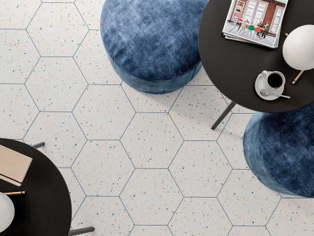 Керамогранит Terrazzo White Colours (123385) 32x36.8 от DNA Tiles (Испания)