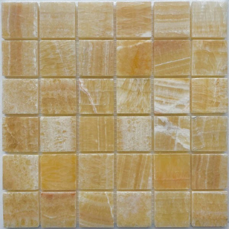 Мозаика PIX307 из оникса Honey onyx (48x48) 30.5x30.5x8 от Pixmosaic (Китай)