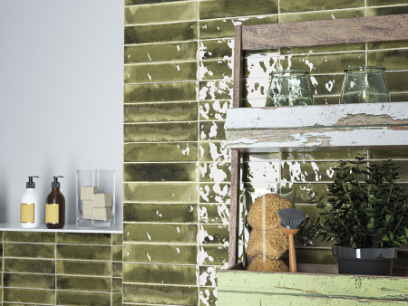 Керамогранит Jazba Green Brillo (8 дизайнов) 6x24.6 от Cifre Ceramica (Испания)