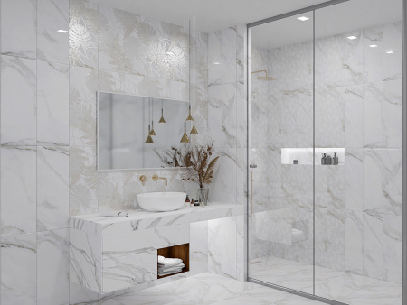 Настенная плитка Calacatta Light 24.2x70 от Eletto Ceramica (Россия)