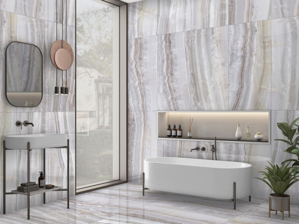 Керамогранит ONIX Afyon Ice GLOSSY (ENONX1008GL60120) 60x120 от Ennface (Индия)