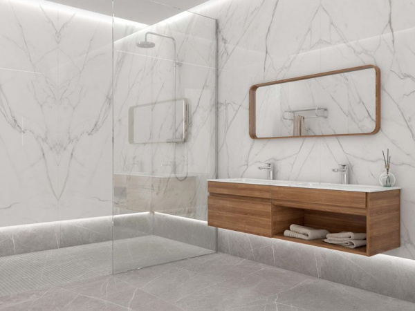 Керамогранит VARENNA CARRARA PUL. (6mm) (полированная) 120x260 от TAU Ceramica (Испания)