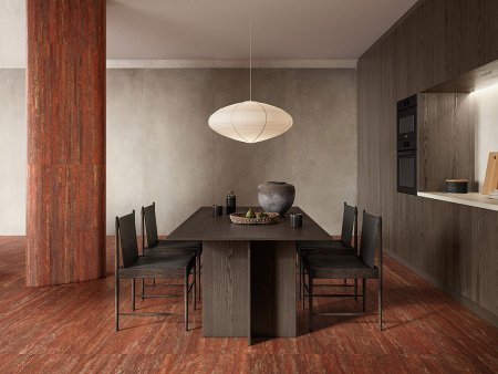 Керамогранит TRAVERTINO ROSSO VEIN CUT SQ. (TR07BA) 120x60 от Italgraniti (Италия)