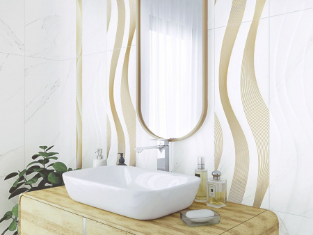 Настенная плитка рельефная Vivienne (TWU12VIV20R) 24.6x74x10 от Alma Ceramica (Россия)