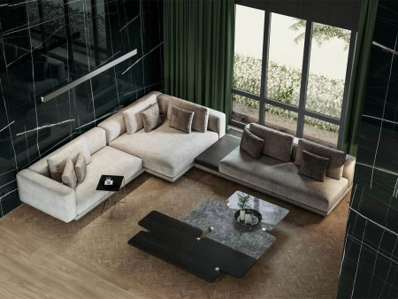 Керамогранит Marble SL Сахара Блэк лаппатированный (SG072902R6) 119.5x320x6 от Kerama Marazzi (Россия)