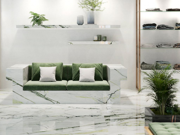 Керамогранит Xlight Premium Calacatta Green Silk (6 мм) (C221101931) 120x120 от XLight (Испания)