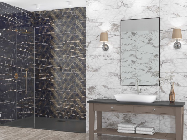 Декор ROYAL NERO ORO 24.2x70 от Керлайф (Россия)