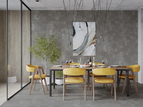 Керамогранит Nord Gris Серый Матовый Карвинг (SG604120R) 60x60 от Laparet