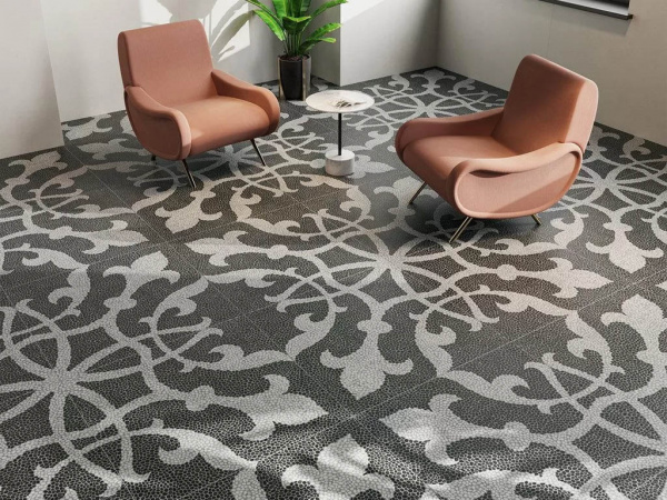 Керамогранит Багатти DD843300R белый чёрный обрезной 80x80 от Kerama Marazzi (Россия)