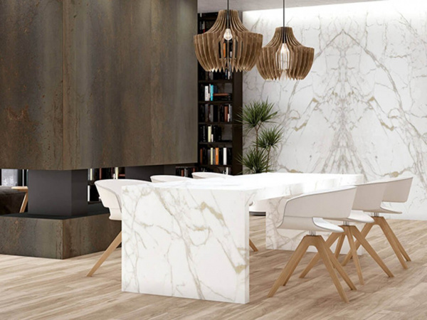 Керамогранит BOOKMATCH VAGLI GOLD B SOFT MATT. 160x320x0.6 от Ascale (Испания)