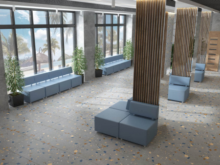 Керамогранит REGAL TERRAZZO GREY 60x120 от AGL Tiles (Индия)