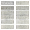 Настенная плитка Arles Silver Decor Mix (12 дизайнов) глянцевая 10x30 от Fabresa (Испания)