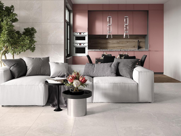 Керамогранит Blaze Silver светло-серый Сатинированный Карвинг 60 60x60 от Laparet