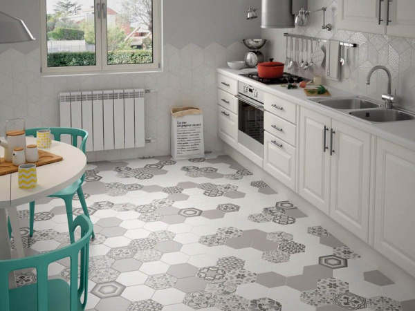 Керамогранит HEXATILE CEMENT WHITE 17.5x20 от Equipe Ceramicas (Испания)