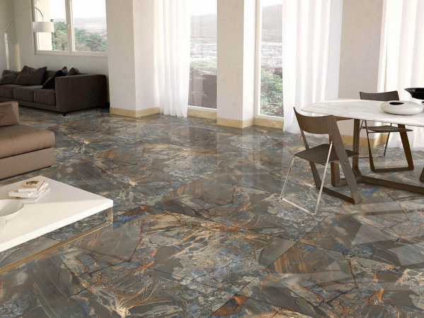 Керамогранит Hi-Glossy - Arizona Choco (8022) 80x160 от Tilekraft (Индия)