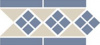 Бордюр Border LISBON with 1 strip (Tr.16, Dots 11, Strips 11) 28x15 от TopCer (Португалия)