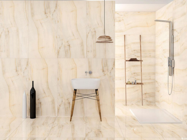 Керамогранит OPAL BONE Rectified Parlak Nano 80x80 от Kutahya (Турция)