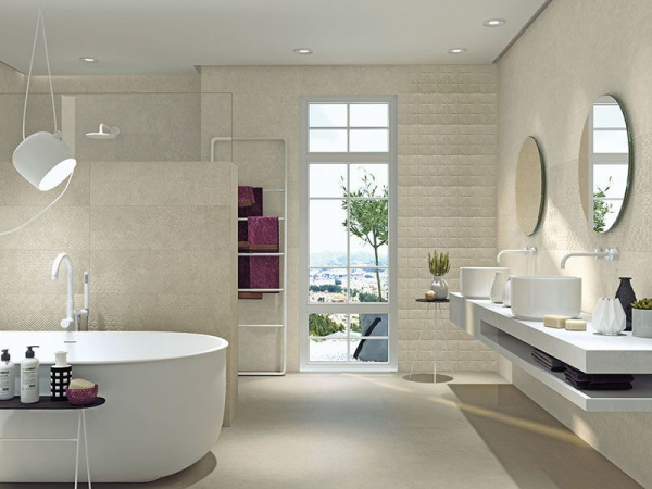 Настенная плитка MATERIA TEXTILE IVORY 25x80 от Cifre Ceramica (Испания)