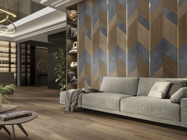 Настенная плитка GENT STONE 3D ROBLE (100337327) 59.6x150 от Porcelanosa (Испания)