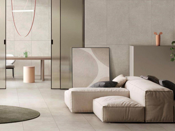 Керамогранит FlakeCement Серый Матовый R10A Ректификат (K947893R0001VTER) 60x120 от Vitra (Турция)