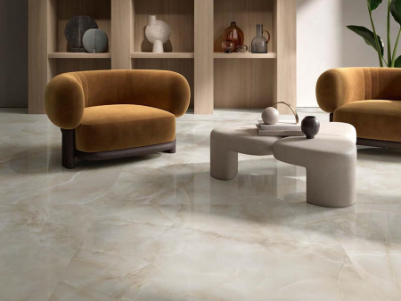 Керамогранит MAJESTIC ONYX CRYSTAL BEIGE LEV/RET (05449) 60x120 от Piemme Ceramiche (Valentino) (Италия)