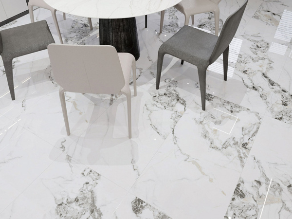 Керамогранит Bianco Gold-6 full body polished (gold) (BHW-0035) 60x120x0.8 от Basconi Home (Китай)