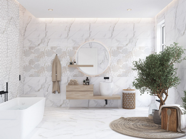 Панно Calacatta Rosa (Комп 4 Шт) 48.4x70 от Eletto Ceramica (Россия)