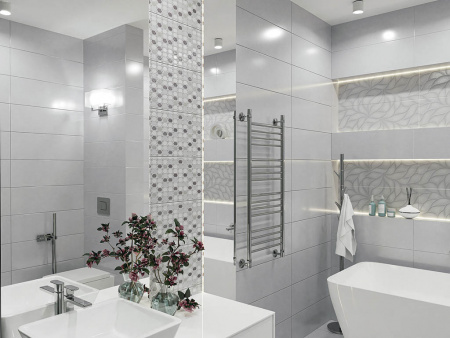Настенная плитка Malwiya Grey Struttura 24.2x70 от Eletto Ceramica (Россия)
